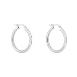 Sterling Silver 20mm Classic Hoop Earrings