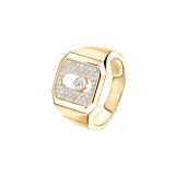 Photo of the Messika 18K Yellow Gold Move Joaillerie Pavé Diamond Signet Ring 13654-YG