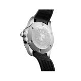 Hydroconquest GMT 41mm, Sunray Black Dial, Automatic Movement, Stainless Steel Case, Black Rubber Strap Watch