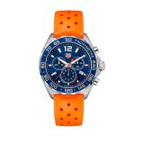 Formula 1 Chronograph 43mm Quartz Navy Dial Rubber Strap Watch