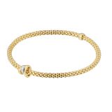 18K Yellow Gold Diamonds Prima Flexi Bracelet