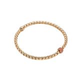18K Rose Gold Diamonds Pink Sapphire Eka Bracelet