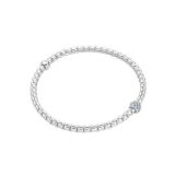 18K White Gold Diamonds & Blue Sapphire Eka Bracelet