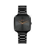 Rado True Square Thinline 37mm Black Dial Ceramic Bracelet Watch R27054162