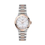 TAG Heuer Carrera Date 29mm MOP Dial Automatic Steel & Rose Gold Watch