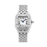 Cartier Panthere De Cartier 25 x 19mm Quartz White Dial Steel Bracelet Watch WSPN0019