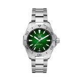 Aquaracer Professional 200 Date 40mm Green Dial Automatic Stainless Steel Watch