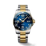 Hydroconquest 41mm Blue Dial Automatic Gold Plated Stainless Watch