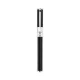 S.T. Dupont D-Initial Black Chrome Medium Stainless Steel Nib Fountain Pen