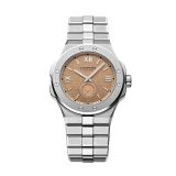 Photo of the  Chopard Alpine Eagle XPS 41mm Automatic Watch 298623-3001, featuring a striking pink dial, brushed stainless steel case