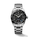 Spirit Zulu Time 39mm Black Dial Automatic Stainless Steel Watch