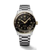 Spirit Zulu Time 42mm Black Dial Automatic 18k Gold & Stainless Steel Watch
