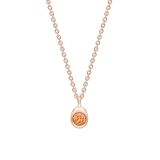 Cosmic Curve Orange Spessartite Pendant