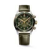 Spirit Flyback 42mm Green Dial Automatic Leather Strap Watch