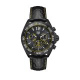 Formula 1 Chronograph x Senna 43mm Grey Dial Quartz Leather Strap Watch