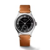 Heritage Sector Dial 38.5mm Black Dial Automatic Leather Strap Watch