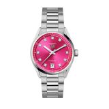 Carrera Date 36mm, Pink Diamond Dial, Automatic Movement, Steel Case, Steel Bracelet Watch