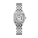 Cartier Panthère de Cartier 23x30mm Silvered Dial Quartz Movement Stainless Steel Diamond Watch W4PN0007