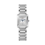 Cartier Tank Francaise 25.7 x 21.2mm Quartz Silver Dial Steel Bracelet Watch WSTA0065