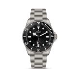 Pelagos 39mm Automatic Black Dial Titanium Bracelet Watch