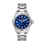 Aquaracer Professional 200 Solograph 40mm Blue Dial Quartz Stainless Steel Watch