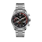 Carrera Chronosprint x Porsche Rallye 42mm Black Dial Automatic Stainless Steel Watch