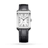 Hampton 43mm Silver Dial Automatic Black Leather Bracelet Watch