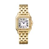Cartier Panthère de Cartier 27 x 36mm Silver Dial 18K Silver Yellow Gold Bracelet Watch WJPN0066