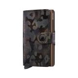 Photo of the Secrid Miniwallet Jungle Brown | RFID-Blocking Textured Leather Wallet – MJu-Brown