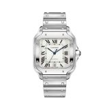 Cartier Cartier Santos De 39.8mm Silver Dial Automatic Stainless Steel Bracelet Watch WSSA0018