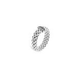 Fope 18K White Gold Diamond Black Diamonds Vendome Ring 