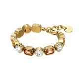 Photo of the DYRBERG/KERN Alaya Gold Tone Bracelet with dazzling yellow and white crystals  – 460029