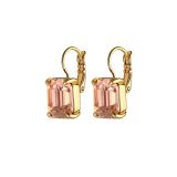Photo of the DYRBERG/KERN Segin Gold Tone Earrings with rose crystals 460002