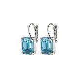 Photo of the DYRBERG/KERN Segin Silver Tone Earrings with blue crystals 460003