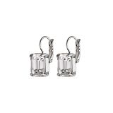 Photo of the DYRBERG/KERN Segin Silver Tone Earrings with white crystals 460004