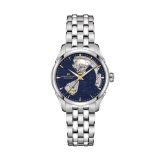 Photo of the Hamilton Jazzmaster Open Heart Lady Auto 36mm Navy Dial Stainless Steel Watch – H32215142