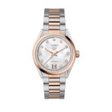 Carrera Date 36mm MOP Dial Automatic 18K & Steel Watch
