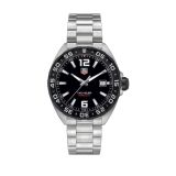 Formula 1 Date 41mm Black Dial Quartz Stainless Steel Watch