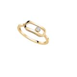 Messika 18K Yellow Gold Diamod Move Uno Gold LM Ring