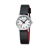 Swiss Army Classic 30mm White Dial Quartz Black Vegan Leather Bracelet Watch