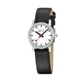 Swiss Army Evo2 30mm White Dial Quartz Black Leather Bracelet Watch