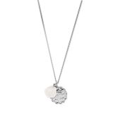 Chlobo Dreamer's Paradise Sterling Silver White Shell Pendant Necklace SNCC35343540, featuring a natural white shell charm on a polished sterling silver chain, inspired by ocean dreams and inner peace.