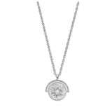 Chlobo Renewal Spinner Sterling Silver Pendant Necklace SNCTR3538, featuring a rotating charm engraved with meaningful symbols, crafted in polished sterling silver to represent growth and fresh starts.