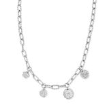 Chlobo Spirit of Bali Sterling Silver Charm Necklace SNTACMUL4, featuring a collection of handcrafted charms inspired by the spirit and culture of Bali, suspended from a delicate sterling silver chain.