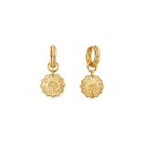 
Chlobo Dreamer's Paradise Gold Plated Pendant Hoop Earrings GEH3535, featuring radiant gold plated hoops adorned with symbolic charms to inspire imagination, peace, and mindful expression.