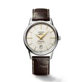 Flagship Heritage 38.5mm White Dial Automatic Leather Strap Watch