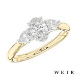 18k yellow gold 0.30ct F VS1  Oval cut Diamond Engagement Ring