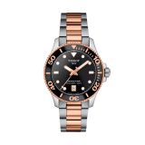 Seaster 1000 36mm Black Dial Quartz Stainless Steel Bracelet Watch