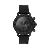 Seastar 1000 38mm Black Dial Quartz Black Rubber Bracelet Watch