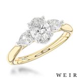 18k yellow gold 0.70ct E VS2  Oval cut Diamond Engagement Ring